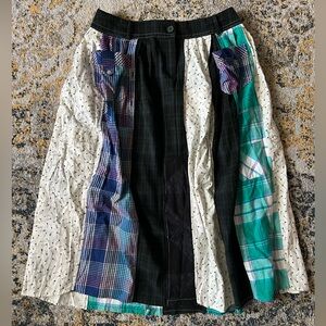 Perfect Patchwork Skirt with Pockets!